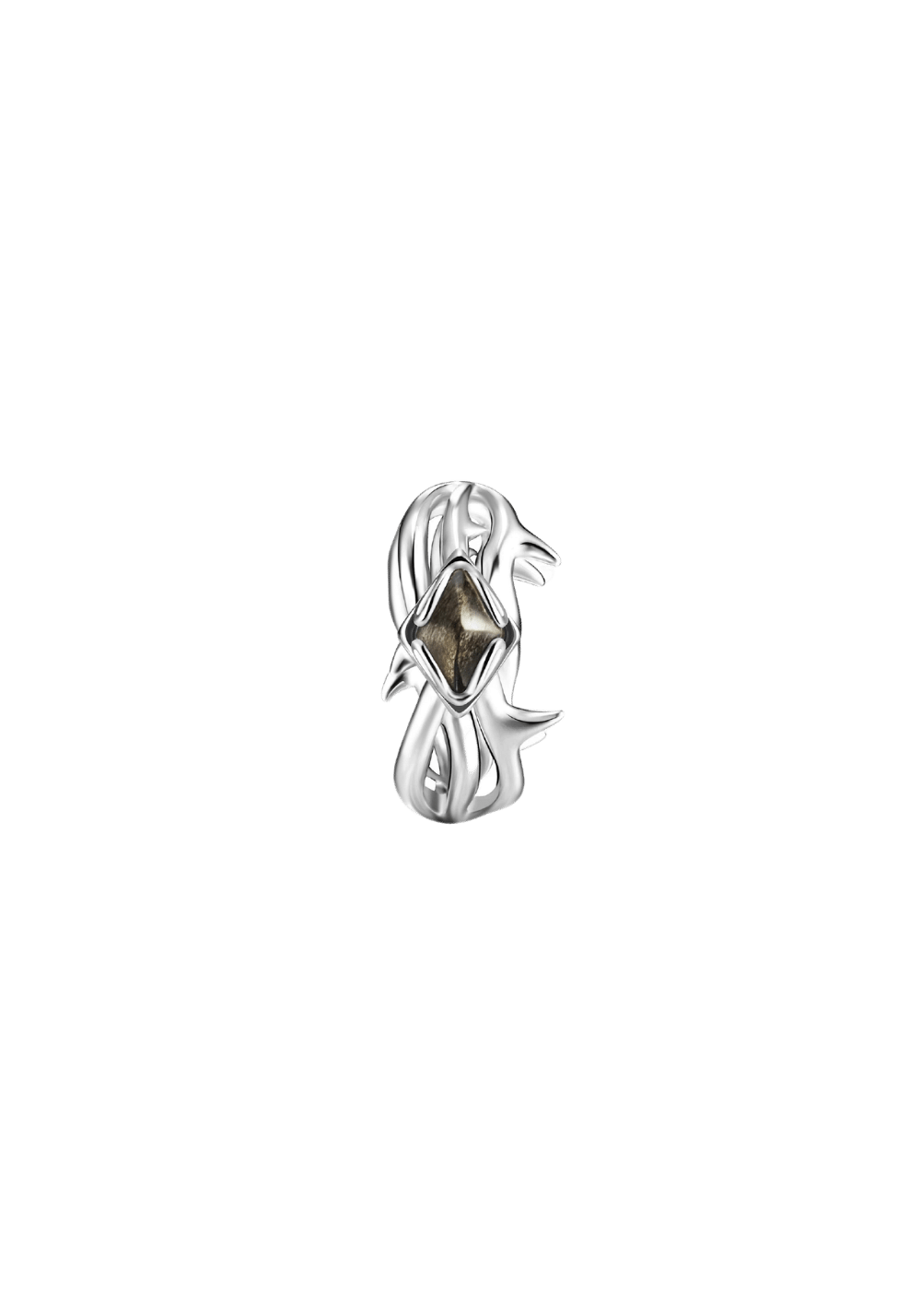 Black Phoenix Obsidian Ear Clip - PSYLOS 1, Black Phoenix Obsidian Ear Clip, Accessories, The Last Redemption, PSYLOS 1